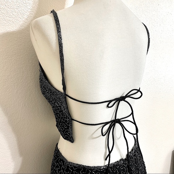 Vintage Andretta Donatello Backless Sequin Beaded Skirt Set Maxi - Picture 4 of 15